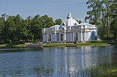 The Pavilion in the grounds of Catherine's Palace, St. Petersburg, Russia, Europe