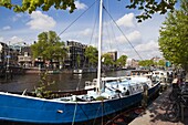 Amstel River, Amsterdam, Netherlands, Europe