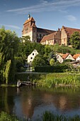 Romanesque St. Mary Cathedral dominates town of Havelberg on the Havel River, Saxony-Anhalt, Germany, Europe