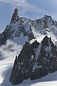 View of Mont Blanc Massif from Punta Helbronner, Courmayeur, Aosta Valley, Italian Alps, Italy, Europe