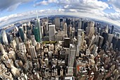 Manhattan view from the  Empire State Building, New York City, New York, United States of America, North America