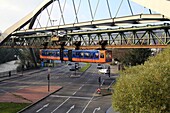 Overhead railway, Wuppertal, North Rhine-Westphalia, Germany, Europe