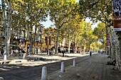 Cours Mirabeau and Rue Paul Doumer, Aix-en-Provence, Bouches-du-Rhone, Provence, France, Europe