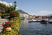 Town and lakeside, Menaggio, Lake Como, Lombardy, Italian Lakes, Italy, Europe