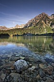Popradske Pleso Lake in the High Tatra mountains, Slovakia, Europe