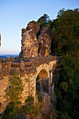 The Bastei, Saxon Switzerland, Saxony, Germany, Europe