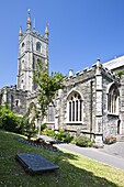 Fowey Parish Church in Fowey, Cornwall, England, United Kingdom, Europe