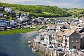 The River Looe at Looe in Cornwall, England, United Kingdom, Europe