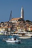 Old Town and St. Euphemia`s Church, Rovinj, Istria, Croatia, Adriatic, Europe