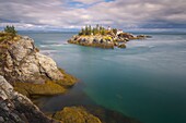 East Quoddy (Head Harbour) Lighthouse, Campobello Island, New Brunswick, Canada, North America