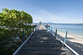 Jetty at Gangga Island, Sulawesi, Indonesia, Southeast Asia, Asia