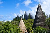 Tjibaou cultural center in Noumea, New Caledonia, Melanesia, South Pacific, Pacific