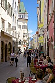 Architecture and street scene, Bolzano, Bolzano Province, Trentino-Alto Adige, Italy, Europe