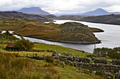 Rugged landscape, North West Highlands, Scotland, United Kingdom, Europe