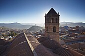 View of Potosi from rooftop of Convento de San Francisco, Potosi, UNESCO World Heritage Site, Bolivia, South America