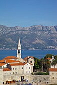 View of Old Town, Budva, Montenegro, Europe