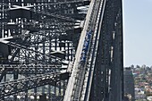People walking on Sydney Harbour Bridge, Sydney, New South Wales, Australia, Pacific