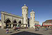 Nauener Tor,  neogothic style,  Street Cafes,  Potsdam,  Brandenburg