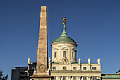 Old City Hall,  Obelisk, Old Market Square, Potsdam,  Brandenburg