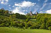 Kasselburg castle, near Pelm, Vulkaneifel, Eifel, Rhineland-Palatinate, Germany