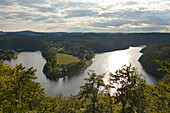 Saale barrier lake, near Saaldorf, nature park Thueringer Schiefergebirge / Obere Saale,  Thuringia, Germany