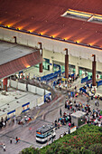 people near the border port mainland China to Macao, Zhuhai, Guangdong province, China