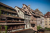 Timber frame houses in the tanner quarter, Petite France, Strasbourg, Alsace, France
