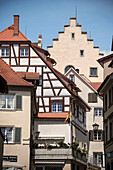 Old town with framework house, Ueberlingen, Lake of Constance, Baden-Wuerttemberg, Germany