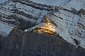 Blick über das Bow Valley mit Mount Rundle, Banff National Park, Rocky Mountains, Alberta, Kanada