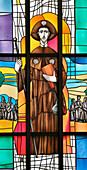 Jacobus d.Ä., Pane, St. Jacobus d.Ä. und St.Katharina church by Curd Lessig, Üchtelhausen, Unterfranken, Bavaria, Germany, Europe