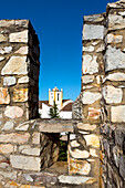 Blick von der Burg, Kirche Igreja da Misercordia, Tavira, Algarve, Portugal