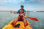 Kayak tour, Parque Natural da Ria Formosa, Faro, Algarve, Portugal