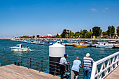 Promenade and harbour, Olhao, Algarve, Portugal