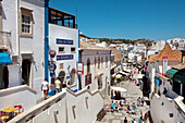 Main street, Rua 5 de Outubro, Albufeira, Algarve, Portugal