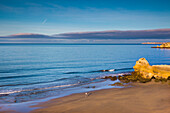 Blick auf den Strand, Praia do Vau, Praia da Rocha, Algarve, Portugal