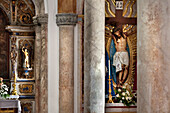 Interior view, church Igreja Matriz, Alvor, Algarve, Portugal