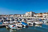 View towards the Marina and town, Vila Real de Santo Antonio, Algarve, Portugal