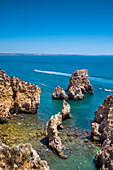 Felsküste, Ponta de Piedade, Lagos, Algarve, Portugal
