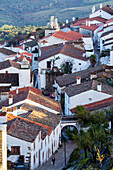 The medieval town showing the Rua do Espirito Santo (Espirito Santo Street), Marvao, Alentejo, Portugal, Europe