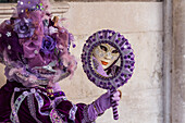 People in masks and costumes, Carnival, Venice, Veneto, Italy, Europe