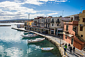 Venetian Harbour, Rethymno, Crete, Greek Islands, Greece, Europe