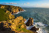 Rocky cliffs at EuropeÂŽs most western point, Cabo da Roca, Portugal, Europe