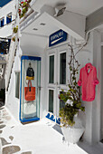 A colourful clothing boutique, Mykonos Town, Mykonos, Cyclades, Greek Islands, Greece