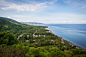 View of the landscape and ocean across Atauro Island, Timor-Leste