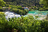 Waterfalls in Krka National Park, Sibenik, Dalmatia, Croatia