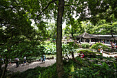 Pavilion in the Humble Administrator's Garden, Suzhou, Jiangsu, China