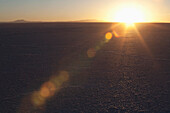 Sunrise Over The Salar De Uyuni, The World's Largest Salt Flat, Potosi Department, Bolivia