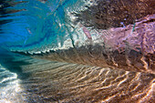 'Underwater view of a breaking wave; Hawaii, United States of America'