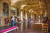 the great gallery of the noailles family, chateau de maintenon, eure-et-loir (28), france