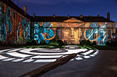 new scenography at the fine arts museum for the evening show 'chartres in lights', chartres, eure-et-loir (28), france